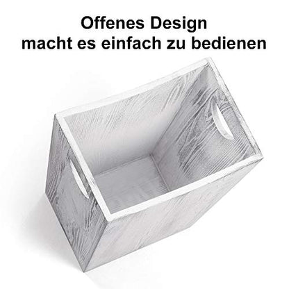 SEHERTIWY Grey Trash Can Wastebasket, 2 Gallon Small Waste Basket with 2 Handles, Rectangular Bathroom Garbage Can for Bathroom, Office, Living Room, Bedroom, Kitchen - color: Grey