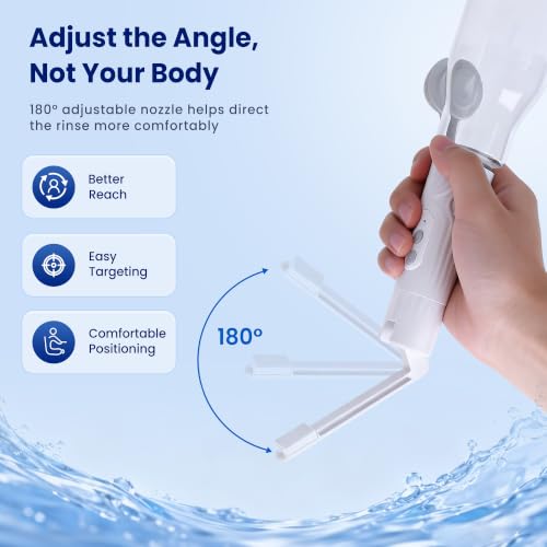 Portable Bidet for Travel, 400ml Rechargeable Electric Bidet Sprayer