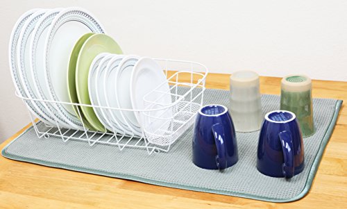Simple Houseware 25" x 26" Waffle Weave Gray Matter Microfiber Drying Towel