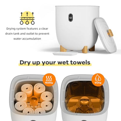 Towel Warmer for Bathroom, 20l Capacity Large Towel Warmer Bucket with Timer Function, Temperature Adjustable, LED Display, Towel Dryer for Towels, Robes, Blankets - size: 20L–E1675