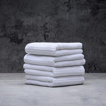 Luxury Performance 4-Piece Hand Towel Set | Patented Quick-Dry Tech | Ultra Soft | 16" W x 30" L | Sail (White) - color: Sail, size: 4 Hand Towels