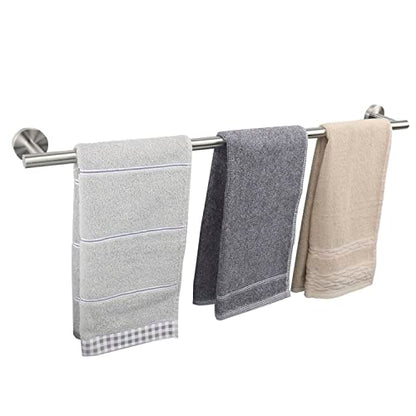 TocTen Bath Towel Bar - Thicken SUS304 Stainless Steel Bathroom Towel Holder, Towel Rod for Bathroom Heavy Duty Wall Mounted Towel Rack Hanger (30IN, Brushed Nickel) - color: Brushed Nickel, size: 30IN