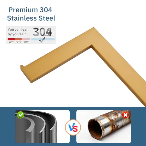 Gold Freestanding Toilet Paper Holder with Reserve - 304 Stainless Steel Bathroom Tissue Roll Holder Holds 4 Rolls - color: Gold
