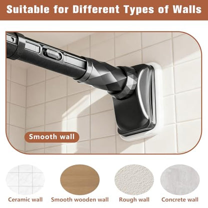 Adjustable Tension Curtain Rods 40-173" Black Shower Rod Non Slip No Drilling for Window, Bathroom Closet Room Divider Carbon Steel Matte Easy to Install - color: Black, size: 40-173"