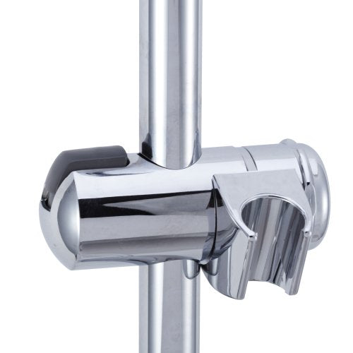 Dura Faucet DF-SA300CL-CP RV Handheld Showerhead Slide Bar (Chrome) | RV handheld showerhead slide bar with water-saving control. Fits standard RV shower hoses. Chrome finish. - color: Chrome
