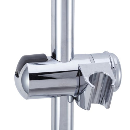 Dura Faucet DF-SA300CL-CP RV Handheld Showerhead Slide Bar (Chrome) | RV handheld showerhead slide bar with water-saving control. Fits standard RV shower hoses. Chrome finish. - color: Chrome