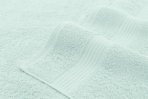 American Veteran Towel, 100% Cotton Turkish 6 Piece Towel Set, Luxury Towels Set of 6 for Bathroom Essentials, 2 Bath Towel 2 Hand Towel 2 Washcloth, Mint Green - color: Mint, size: XL 6PC