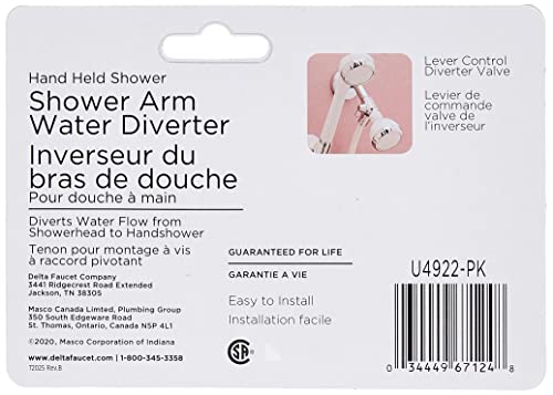 Delta Faucet Shower Arm Diverter for Hand Shower, Chrome