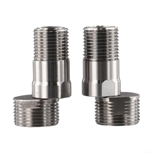 Shower Head Swivel Ball Adapter, Swivel Head Connector, Shower Angle Conversion Component, Fits Fixed, Hand Held & Rain Shower Heads(2PCS) - size: 2PCS