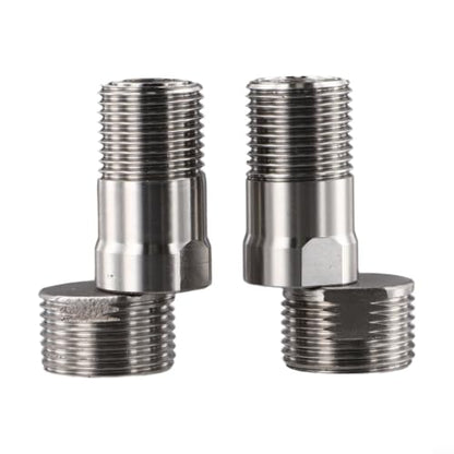 Shower Head Swivel Ball Adapter, Swivel Head Connector, Shower Angle Conversion Component, Fits Fixed, Hand Held & Rain Shower Heads(2PCS) - size: 2PCS
