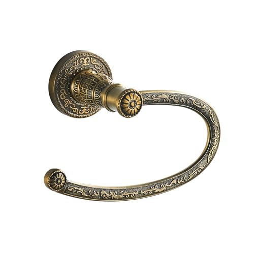 Vintage Style Antique Black Toilet Roll Paper Holder Retro Tissue Holder Wall Mounted Bathroom Hardware - color: Antique Bronze-toilet Paper Holder