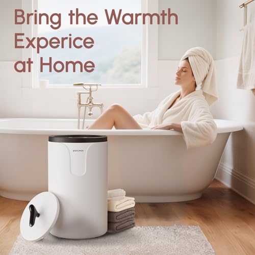 20L Towel Warmers for Bathroom | Fast-Heating Towel Warmer Bucket for Spa, Auto Shut-Off, Fits Two 40''x70'' Oversized Towels, Blankets, Bathrobes, PJ's - size: Standard