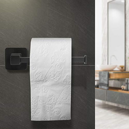 Bathroom Hardware Set 4 Pieces, Matte Black Stainless Steel Towel Bar Set, Includes 20In Towel Bar, Towel Ring, Robe Towel Hooks,Toilet Paper Holder, Bathroom Towel Rack Set - color: Black, size: 20Inch