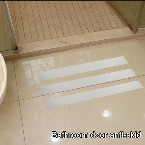 Stair Grips Non Skid Waterproof Adhesive Safety | Safety Tape for Home, Bathroom, Kitchen, Floor, Outdoor, Public Restroom, Pool, Entrance, Aisle - size: Transparent Q pattern 2.5cm*5m