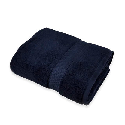 Maisonette Loft Egyptian Cotton Turkish Bath Towels, Soft, Absorbent, Ideal Quick Dry Large Luxury Bath Towel Set for Shower (30" x 58", 4 Pack), Navy Blue - color: Navy, style: Bath Towel Set of 4 - 30 x 58
