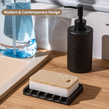 Tanew Self Draining Premium Ceramic Soap Dish, Bar Soap Holder, Waterfall Soap Dish, Shower Soap Holder Sponge Holder Soap Tray Soap Savers for Bathroom, Shower, Kitchen, Sink and Countertop Beige - color: Beige
