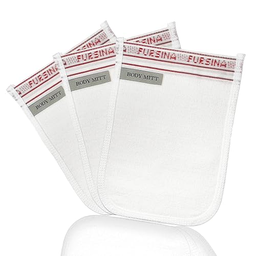 Exfoliating Glove (3 PCS) - Turkish Hammam Mitt for Bath, Exfoliating Body Scrubber Mitt, Dead & Dry Skin Remover for Body, Great for Spray Tan Removal, Smooth Skin Surface - color: 3 Count