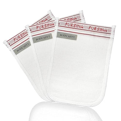 Exfoliating Glove (3 PCS) - Turkish Hammam Mitt for Bath, Exfoliating Body Scrubber Mitt, Dead & Dry Skin Remover for Body, Great for Spray Tan Removal, Smooth Skin Surface - color: 3 Count