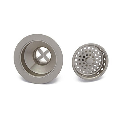 Signature Hardware 212170 4-1/2" Basket Strainer with Tailpiece - color: Polished Nickel
