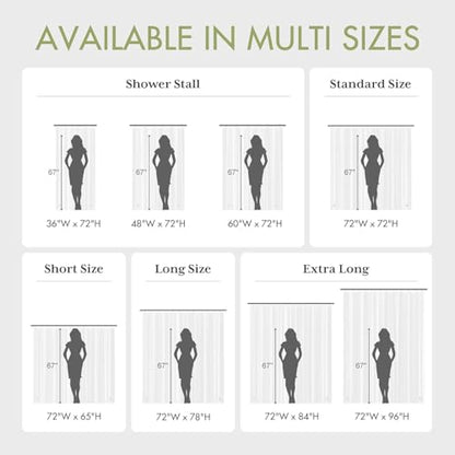 AmazerBath 70x72 Inch Shower Curtain Liner, RV Clear Shower Curtain Liner, Waterproof Plastic Shower Liner, Lightweight PEVA Shower Curtain for Bathroom with 3 Magnets and 12 Rustproof Metal Grommets - color: Clear, size: 70"W x 72"L (Pack of 1)