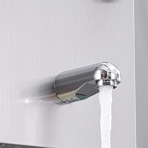 Wall-Mounted Shower Faucet Thermostatic Shower Panel Tower Stainless Steel Shower Column Digital Temperature Display Jets Body Massage Shower System,B
