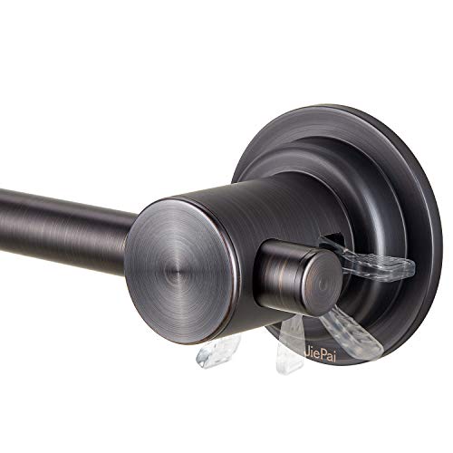 JiePai 24 inch Suction Cup Towel Bar,Towel Racks for Bath,Oil Rubbed Bronze | Vacuum Suction,No Drill,Removable,Heavy Duty Wall Mount ,For Smooth Surfaces,for Bathroom & Kitchen - color: Suction Towel Bar-24 Inch Rubbed Bronze