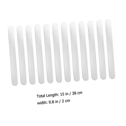 12pcs Non-Slip Bathtub Stickers Anti-Skid Shower Decals for Home Stairs and Pools Transparent Design for Safety Easy to Remove Without Residue