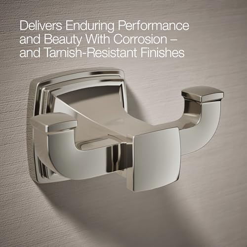 Kohler 27411-SN Riff® Double Robe Hook, Vibrant Polished Nickel - color: Vibrant Polished Nickel, style: Robe Hook