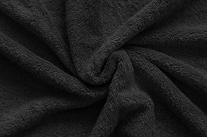 American Veteran Towel, Hand Towels for Bathroom Set of 4, 100% Cotton Turkish Hand Towel Sets, Soft Hand Face Towels, Black Hand Towels - color: Black