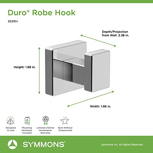 Symmons 363RH Duro Wall-Mounted Robe Hook in Polished Chrome - color: Polished Chrome