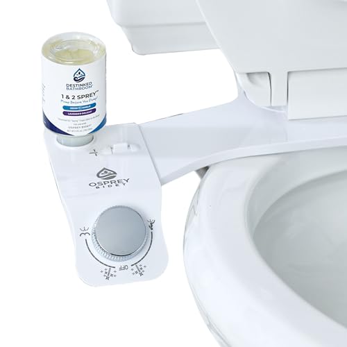 Toilet Seat Bidet Attachment – Smart Bidet Toilet Seat Elongated with Dual Nozzles, Bidet Attachment for Toilet Normal Water, Non-Electric Bidet Sprayer with Essential Oil Spray, by Destinked Bathroom