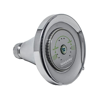 Niagara Conservation N3912CH Earth Luxe High Efficiency Showerhead, Chrome - color: Chrome, style: 1.25 GPM