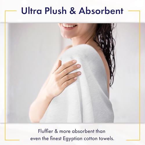 100% Organic Luxury Bath Sheets - GOTS Certified - Extra Large 35x70 Inches (Pack of 2) Zero-Twist, Long-Staple Cotton Bath Sheet Set (White) - color: White, size: 2pc Bath Sheets