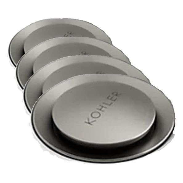 Kohler RH1464524-BN Clicker Drain with Overflow in Vibrant Brushed Nickel (Pack of 4) - size: (Pack of 4)
