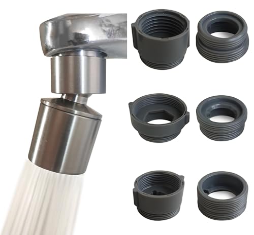 Rotating Faucet Aerator Extender,Nozzle Faucet Adapters, Universal Splash Filter Kitchen Tap Extension, Kitchen Sink Tap Head (Brushed Nickel) - color: Brushed Nickel