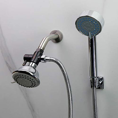 Brass Shower Arm Diverter Valve for Hand Held Showerhead and Fixed Spray Head,G 1/2 3-Way Bathroom Universal Shower System Replacement Part (Oil-Rubbed Bronze) - color: Oil Rubbed Bronze
