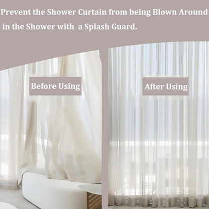 20 Pairs Magnetic Curtain Clips, Curtain Magnets Closure Prevent Light Leaking, Shower Curtain Side Magnets to Keep Shower Liner Closed and Tight to The Wall with 40 Pcs Self-Adhesive Patch - size: 20 Pairs (40 Pieces)
