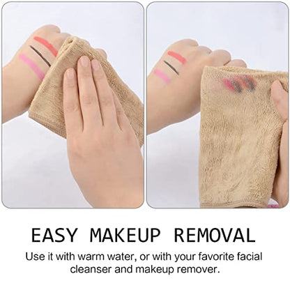 Microfiber Facial Cloths Fast Drying Washcloth 12inch x 12inch (10pack, Cream) - color: Cream, size: 1 Count (Pack of 10)