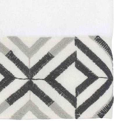 Avanti Linens - Hand Towel, Soft & Absorbent Cotton (Harlow Collection, White) - color: White, size: Hand Towel