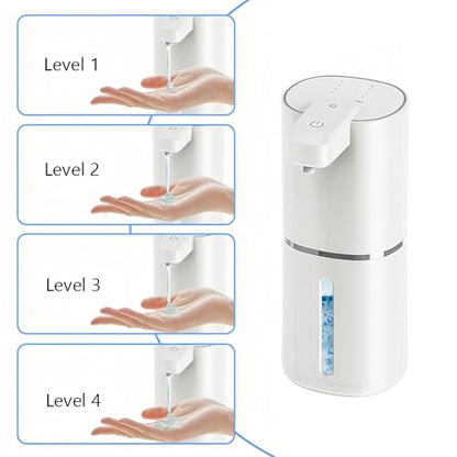 Tiiyee Automatic Liquid Soap Dispenser, Touchless Hand Soap Pump 380mL | Rechargeable Soap Sensor Dispenser, Countertop or Wall Mounted, 4 Gear Volume Control Dispensing for Kitchen Bathroom Office - size: Liquid