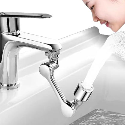 Kitchen Sink Aerator, Dual-function 2 Flow Big Angle Sink Sprayer Attachment, Faucet Replacement Part 55/64'' Female Thread, Chrome
