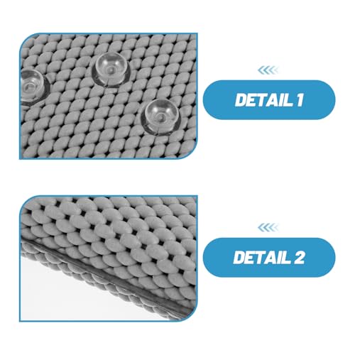 Suction Cup Bathtub Pillow - Bath Pillow with 8 Strong Suction Cups - Anti-Slip Head Support Spa Cushion for Bathtub, Hot Tub