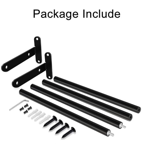 Double Towel Bar, 24 Inch Towel Racks for Bathroom, Stainless Steel Bathroom Towel Holder, Towel Rack Wall Mounted Towel Hanger Towel Rod, Matte Black - size: 24 Inch