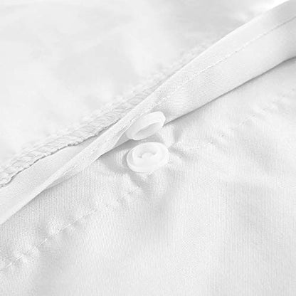 Barossa Design Long Fabric Snap-in Replacement Liner 70" W x 57" H - Hotel Style Removable Inner Liner with 2 Magnets, Machine Washable & Water Repellent - White, 70x57 - color: White, size: 70"W x 57"L (Pack of 1)