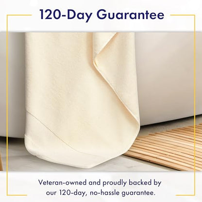 Alusa Home Ultra Soft & Plush Viscose from Bamboo Bath Sheets - 700 GSM Pack of 2 - Extra Large 70x35 in - Super Absorbent & Quick Drying (Papyrus) - color: Papyrus, size: 2pc Bath Sheets