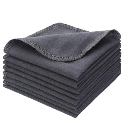 SmoothNovelty 24 Pcs Flannel Cloth Baby Wipes Reusable Baby Wipe Soft Natural Unbleached Face Wipes for Cloth Diapers