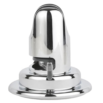 Lancer USA Suction Cup Handheld Shower Head Holder Adhesive Removable Wall Mount Bracket for Bathroom (Chrome) - color: Chrome