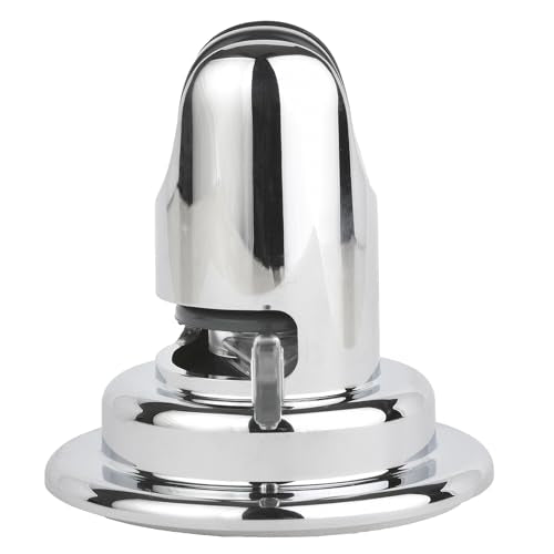 Lancer USA Suction Cup Handheld Shower Head Holder Adhesive Removable Wall Mount Bracket for Bathroom (Chrome) - color: Chrome