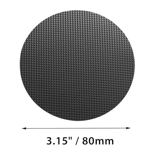 24 PCS Black Round Shape Bathtub Non Slip Stickers | Adhesive Decals, Anti Slip for Shower, For Floor Bathroom Stairs Ladders, Includes Scraper - color: Black
