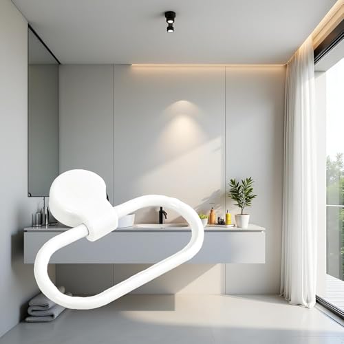Hand Towel Ring, Adhesive Towel Holder, Towel Rings for Bathroom Wall, Towel Ring Hand Towel Holder for Wall Mounted Round Towel Hanger, Hand Towel Holder for Bathroom